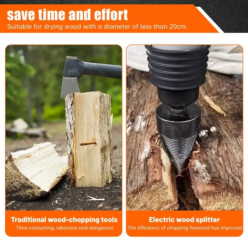 🔥 HOT DEAL  🔥 WOOD LOG SPLITTER FIREWOOD DRILL BIT