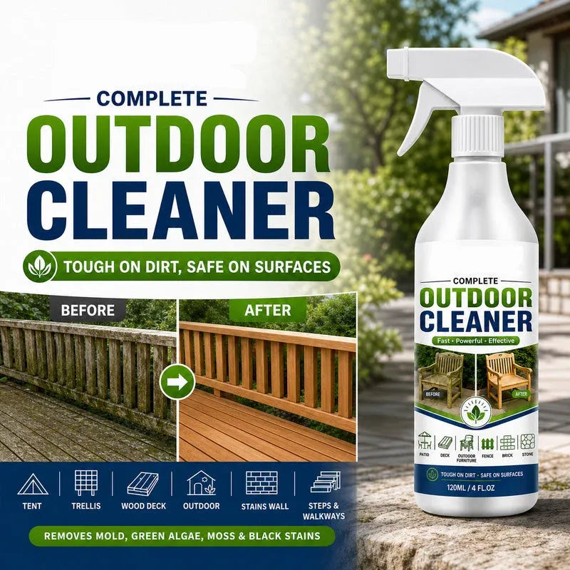 🌿 LIMITED-TIME 49% OFF! Outdoor Surface Cleaner Spray, Fast Acting Stain Remover for Patio, Wooden Furniture & Outdoor Surfaces