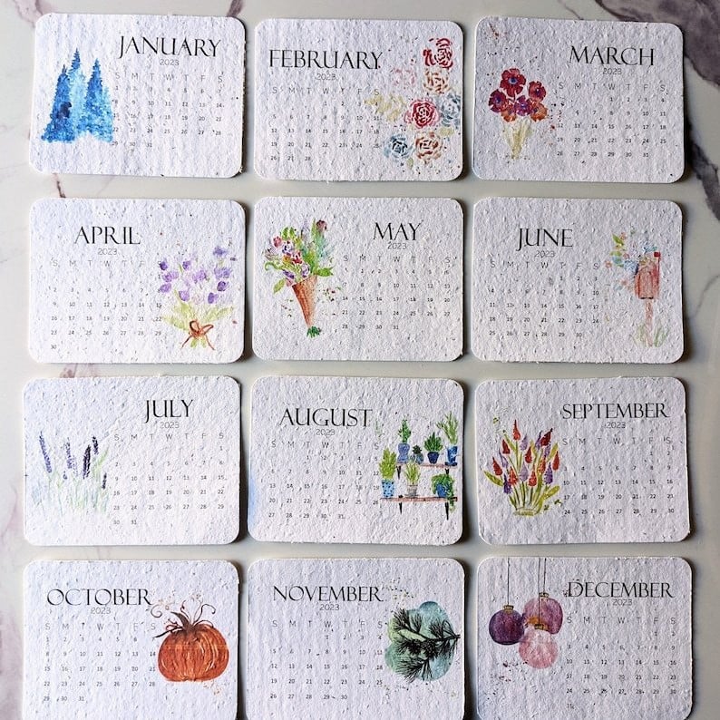 ✨New Arrivals🌱Eco-Friendly Plantable Love Seed Calendar 2026