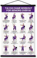 🔥Tai Chi Chair Workout Chart for Seniors (16 x 24 inches)