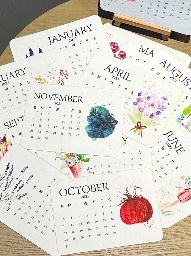 ✨New Arrivals🌱Eco-Friendly Plantable “Timeless” Seed Calendar 2027
