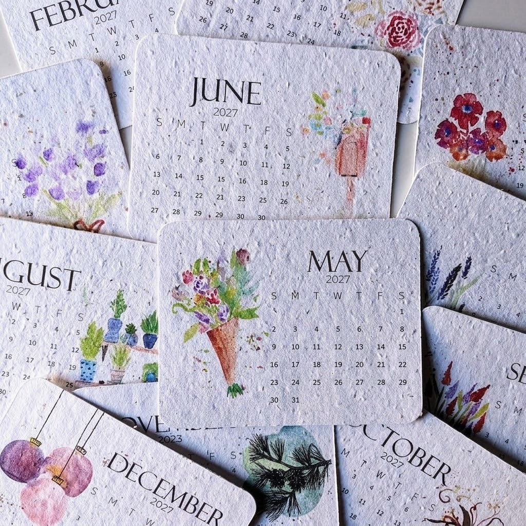 ✨New Arrivals🌱Eco-Friendly Plantable “Timeless” Seed Calendar 2027