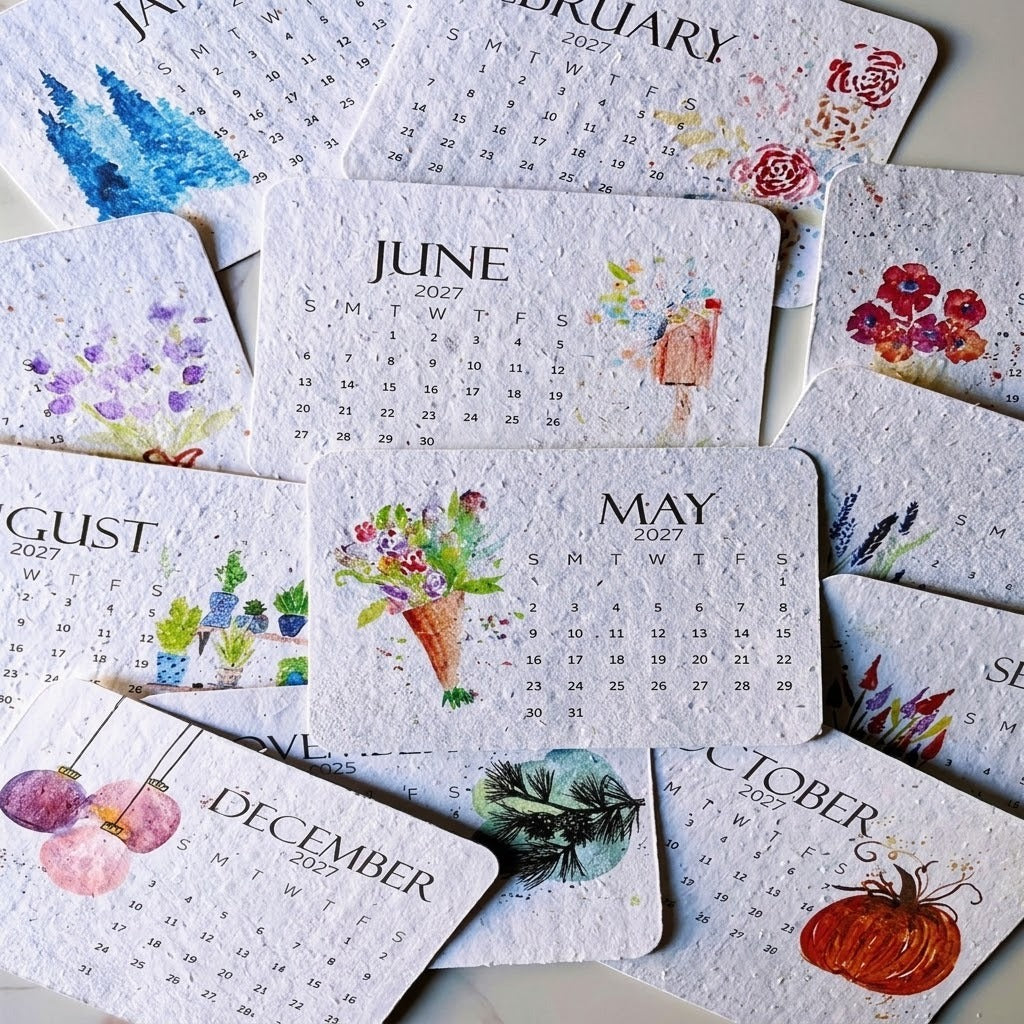 ✨New Arrivals🌱Eco-Friendly Plantable “Timeless” Seed Calendar 2027