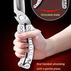 All-steel Multi-function Kitchen Scissors for Chicken and Meat Cutting